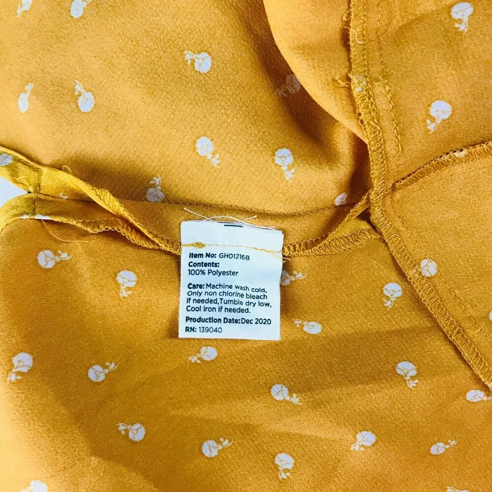 Matilda Jane Good Hart L Skirt Yellow Midtown Midi Side Slit Floral NWT CN26